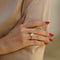 Bague 53 Solitaire - Bague en or jaune 18 carats avec diamant 3,04 ct et pavage 58 Facettes FB10500