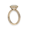 Bague 53 Solitaire - Bague en or jaune 18 carats avec diamant 3,04 ct et pavage 58 Facettes FB10500