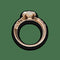 Bague 54 Napoléon III - Bague en or rose 18 carats et diamants, taille 54 58 Facettes FB10952