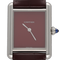 Montre Montre Cartier Must Tank – Réf. CRWSTTA0054 – Acier – Quartz – Cadran Bordeaux – Full Set 2021 58 Facettes FB11349