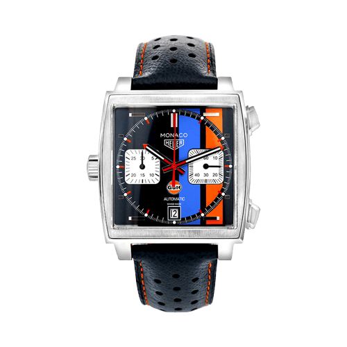 Montre TAG Heuer Monaco - Montre automatique Gulf en acier 58 Facettes OC-68801994