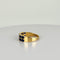 Bague 54 Bague vintage en or jaune 14k sertie de saphirs bleus 58 Facettes 2602001