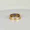 Bague 54 Bague vintage en or jaune 14k sertie de saphirs bleus 58 Facettes 2602001