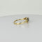 Bague 57 Bague vintage en or jaune 14 carats et 3 diamants 58 Facettes 2512014