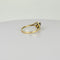 Bague 57 Bague vintage en or jaune 14 carats et 3 diamants 58 Facettes 2512014
