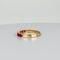 Bague 54 Bague vintage en or jaune 14 carats et rubis 58 Facettes 2601099