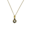 Pendentif Pendentif solitaire vintage en or jaune 14k et diamant brillant 58 Facettes 2601006
