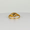 Bague 53 Bague vintage en or jaune 18k avec saphirs marquise et diamants 58 Facettes 2601005
