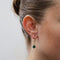 Boucles d'oreilles Boucles d'oreilles vintage en or jaune et malachite verte 58 Facettes 2505019