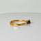Bague 56 Bague vintage en or jaune 18k avec émeraude ovale 58 Facettes 2601015
