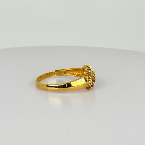 Bague 62 Bague vintage en or jaune 18k et diamants 58 Facettes 2601018