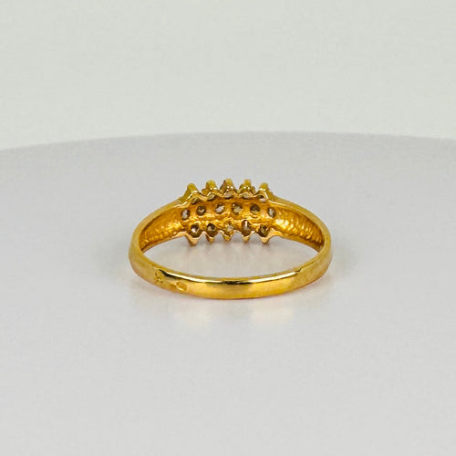 Bague 62 Bague vintage en or jaune 18k et diamants 58 Facettes 2601018