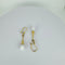 Boucles d'oreilles Boucles d’oreilles pendantes vintage en or jaune 14k et quartz blanc 58 Facettes 2508003