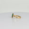 Bague 54 Bague vintage en or jaune 18 carats avec tourmalines vertes et diamants 58 Facettes 2508012
