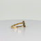 Bague 54 Bague vintage en or jaune 18 carats avec tourmalines vertes et diamants 58 Facettes 2508012