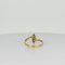 Bague 54 Bague vintage en or jaune 18 carats avec tourmalines vertes et diamants 58 Facettes 2508012