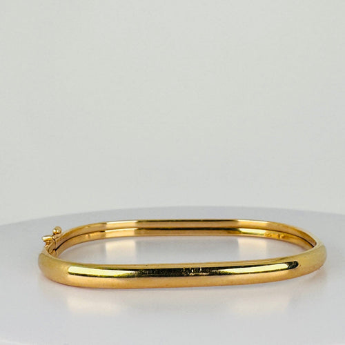 Bracelet Bracelet jonc carré vintage en or jaune 14 carats 58 Facettes 2508004