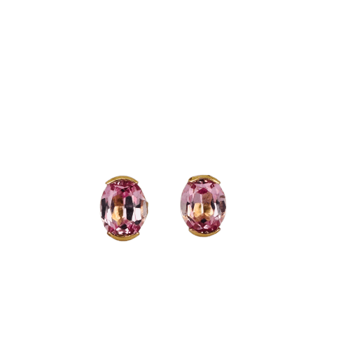 Boucles d'oreilles Boucles d’oreilles vintage en or jaune 18 carats et améthystes ovales 58 Facettes 2304014