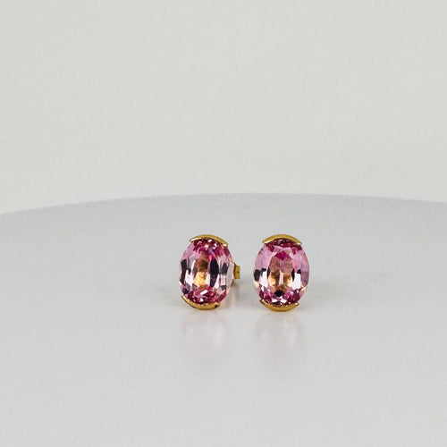 Boucles d'oreilles Boucles d’oreilles vintage en or jaune 18 carats et améthystes ovales 58 Facettes 2304014