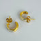 Boucles d'oreilles Boucles d'oreilles vintage - Créoles en or jaune 18 carats et diamants 58 Facettes 2505011