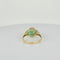 Bague 54 Bague vintage en or jaune 14 carats avec diamant et émeraudes 58 Facettes 2508023