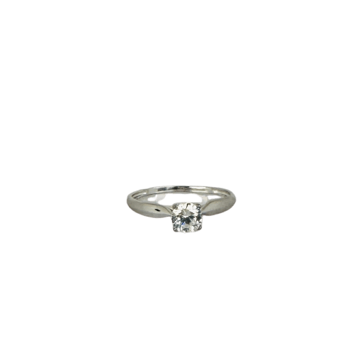 Bague 53 Bague vintage en or blanc 18 carats avec spinelle blanc 58 Facettes 2501011