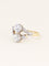Bague 56 Belle Époque - Bague toi et moi en or 18k et platine, diamants 2 ct 58 Facettes 1200.5