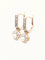 Boucles d'oreilles Boucles d’oreilles dormeuses anciennes en or jaune 18 carats, diamants et perles 58 Facettes 1199.5