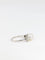 Bague 55 Bague trilogie en platine avec perle et diamants 58 Facettes 277