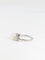 Bague 55 Bague trilogie en platine avec perle et diamants 58 Facettes 277