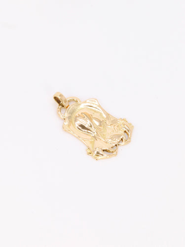 Pendentif Pendentif Art nouveau Vierge Marie en or jaune 18 carats 58 Facettes 555