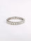 Bague 55 Alliance or blanc diamants 1,5 carat 58 Facettes 1022.10