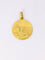 Pendentif Pendentif religieux vintage - Médaille ronde en or jaune 18 carats 58 Facettes 1087.17