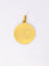 Pendentif Pendentif religieux vintage - Médaille ronde en or jaune 18 carats 58 Facettes 1087.17