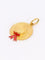 Pendentif Pendentif charm chapeau canotier vintage en or jaune 18 carats, émail rouge 58 Facettes 1098.26