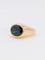 Bague 59.5 Bague jonc cocktail en or jaune 18 carats avec saphir ovale 58 Facettes 1087.14