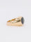 Bague 59.5 Bague jonc cocktail en or jaune 18 carats avec saphir ovale 58 Facettes 1087.14