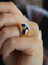 Bague 59.5 Bague jonc cocktail en or jaune 18 carats avec saphir ovale 58 Facettes 1087.14