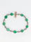 Bracelet Bracelet ancien cabochons d'émeraudes or jaune diamants 58 Facettes 777