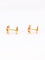Boucles d'oreilles Boucles d'oreilles demi-boules or jaune rubis serti étoile 58 Facettes 1128.3