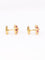 Boucles d'oreilles Boucles d'oreilles demi-boules or jaune rubis serti étoile 58 Facettes 1128.3