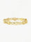 Bracelet Bracelet Art Nouveau chaine or jaune maille feuille de lierre 58 Facettes 1133.2