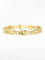 Bracelet Bracelet Art Nouveau chaine or jaune maille feuille de lierre 58 Facettes 1133.2