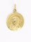 Pendentif Médaille ancienne Vierge de profil en or jaune 58 Facettes 1182.2