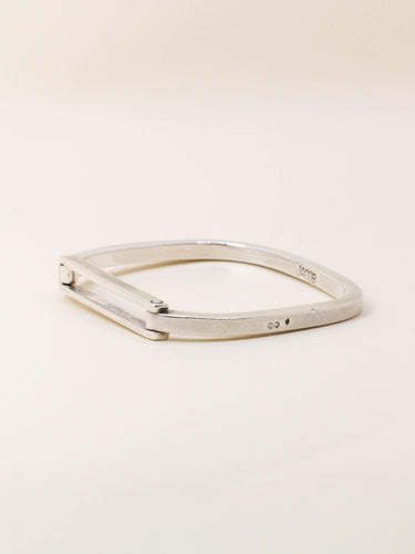 Bracelet JACOB Bracelet jonc carré en argent 58 Facettes 1205.3