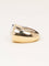 Bague 50 Fred - Bague bicolore en or jaune et or blanc 18k pavée de diamants 58 Facettes 1216.5