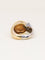 Bague 50 Fred - Bague bicolore en or jaune et or blanc 18k pavée de diamants 58 Facettes 1216.5