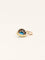 Pendentif Pendentif poire en or jaune 15k avec turquoise et diamants 58 Facettes 1115.3