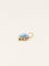 Pendentif Pendentif poire en or jaune 15k avec turquoise et diamants 58 Facettes 1115.3