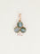 Pendentif Pendentif trèfle ancien en or rose 18k, quartz œil-de-chat 58 Facettes 1168.2